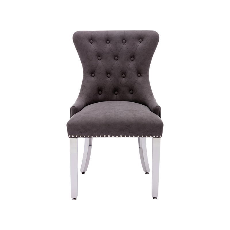 RXC1847 York Quilted Dining Chair with Chrome Legs