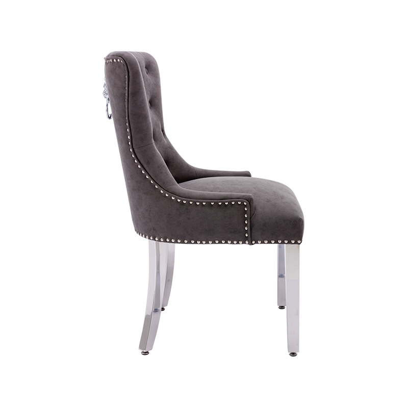 RXC1847 York Quilted Dining Chair with Chrome Legs