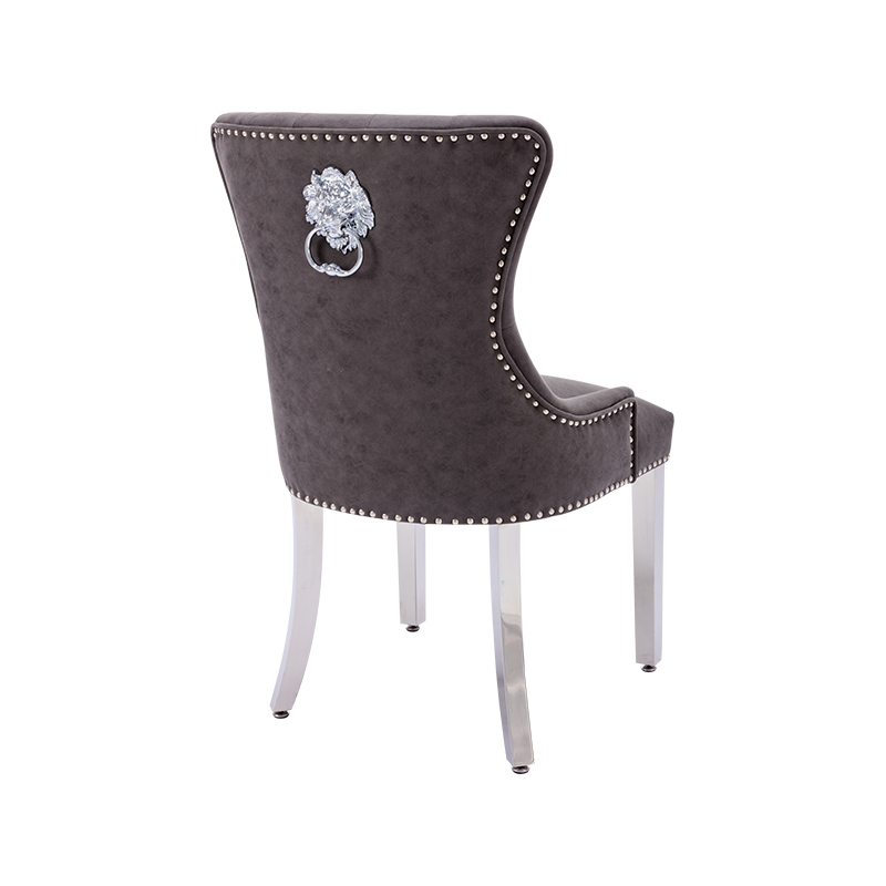 RXC1847 York Quilted Dining Chair with Chrome Legs