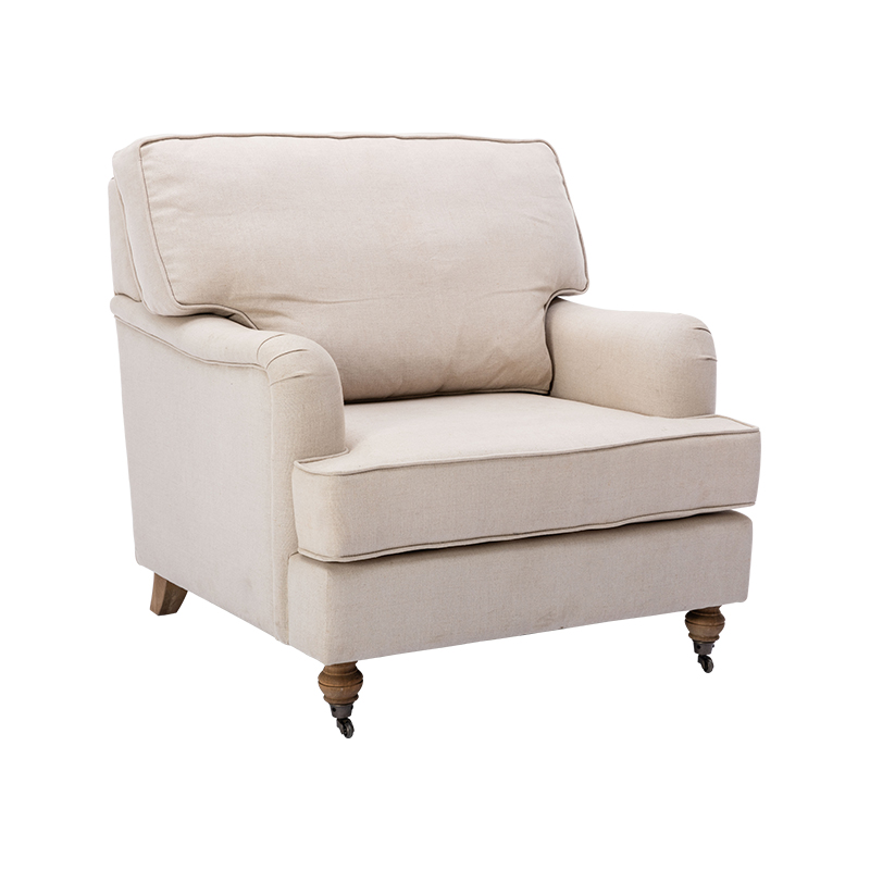 RXC001 Jamestown Arm Chairs Linen Single Sofa Chair