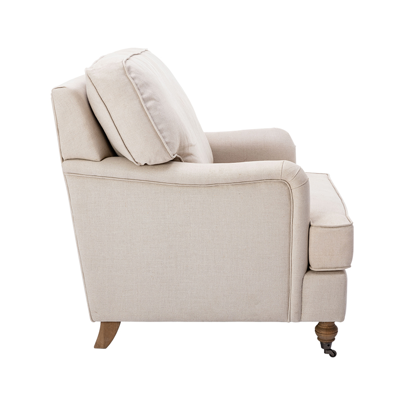 RXC001 Jamestown Arm Chairs Linen Single Sofa Chair