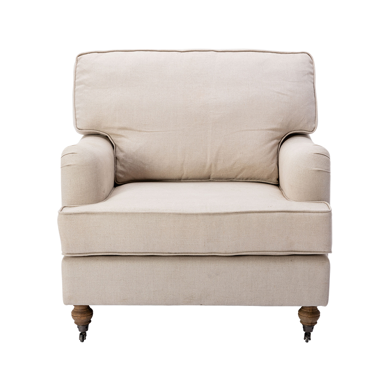 RXC001 Jamestown Arm Chairs Linen Single Sofa Chair