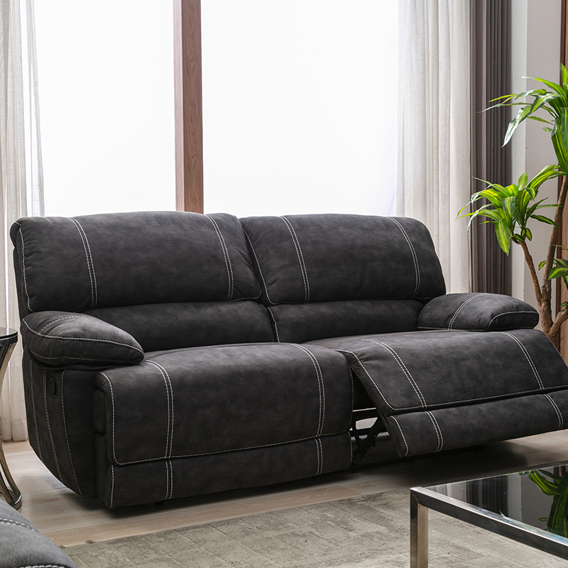 RXRS001 Suede Gloucester Functional Sofa Electric Recliner