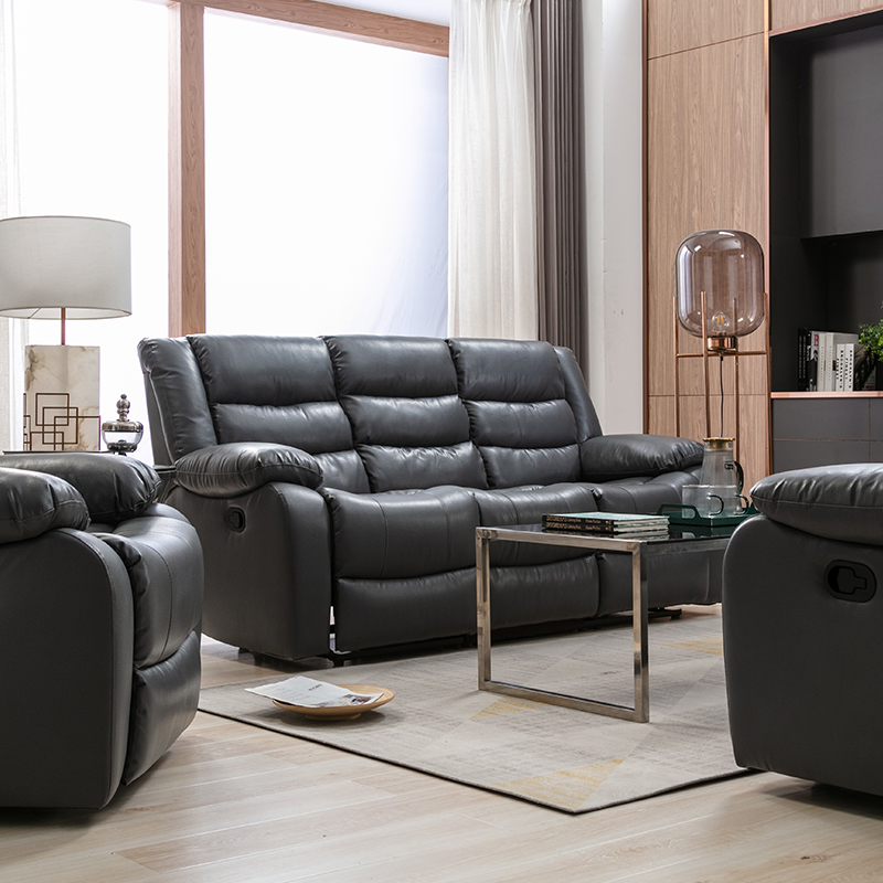 RXRS008 PU Fabric Manually Adjusted Reclining Roma Functional Sofa