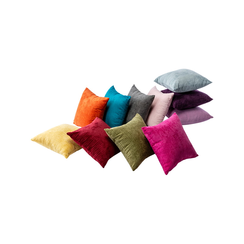 Chenille Texture Semi Plain Textured Fabric Tempo Cushion